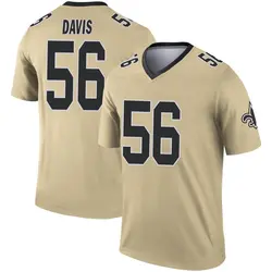 Men's #56 Demario Davis New Orleans Saints Jersey - All Stitched - Nebgift